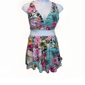 Torrid Lelani Floral Print Bikini Set 2 piece top and bottom NWT